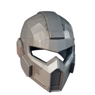 Riot Visor Helmet 3D Game Asset for Realtime Engines