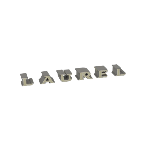 Laurel 3D Letters