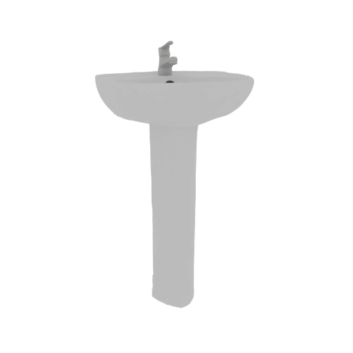Pedestal Sink 3D Model