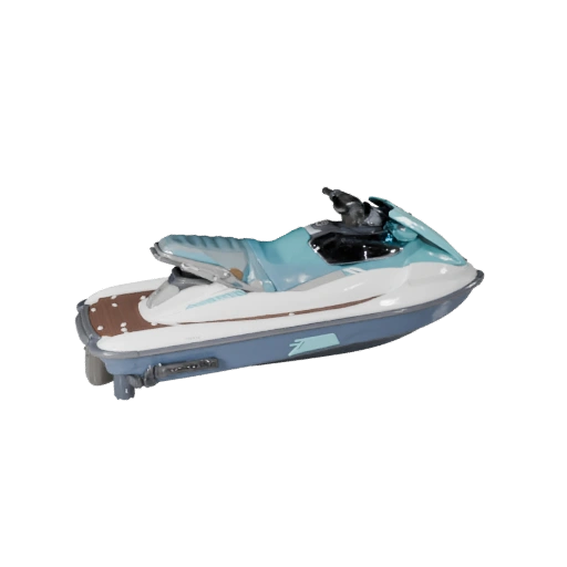 Jet Ski 3D Modell für Unity - Low Poly Game Asset Pro