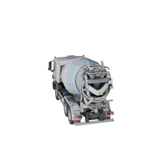 Camion Betoniera 3D Model per Blender - PBR Realistico (Legacy)