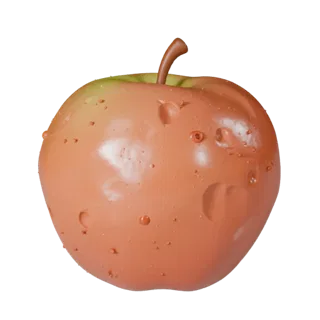 Web Ready Fresh Apple 3D Asset for Online Browsers