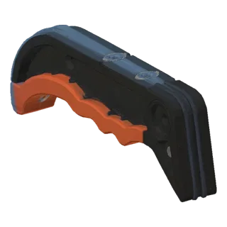 Ergonomic Folding Saw with Blue and Orange Handle