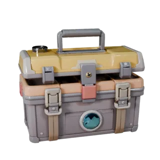 Caja de Herramientas Estilizada 3D para Juegos Casuales