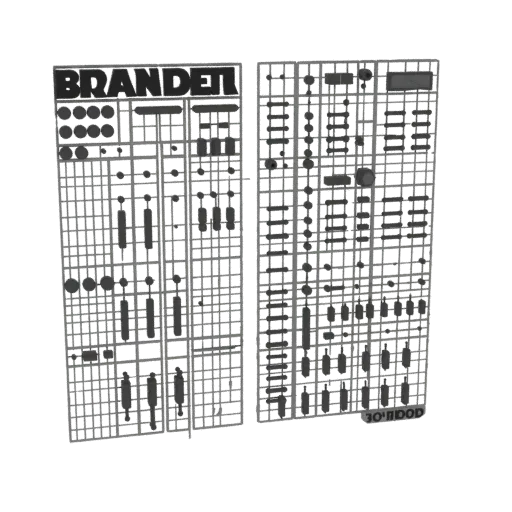 3D model of detail kit for "Brander" model on sprues