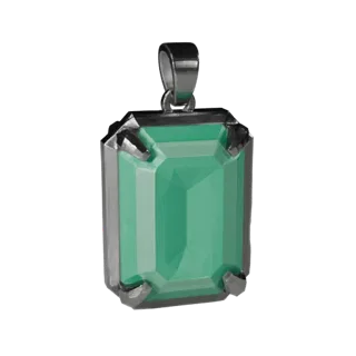 Emerald Pendant 3D Game Asset for Realtime Engines