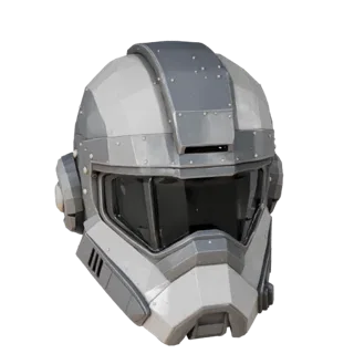 Space Marine Visor Helmet 3D Asset for Game Engines