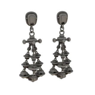 Chandelier Stud Earrings 3D Asset for Studio Films