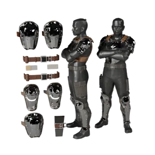 Tactical Shin Guard 3D Game Asset for Realtime Use