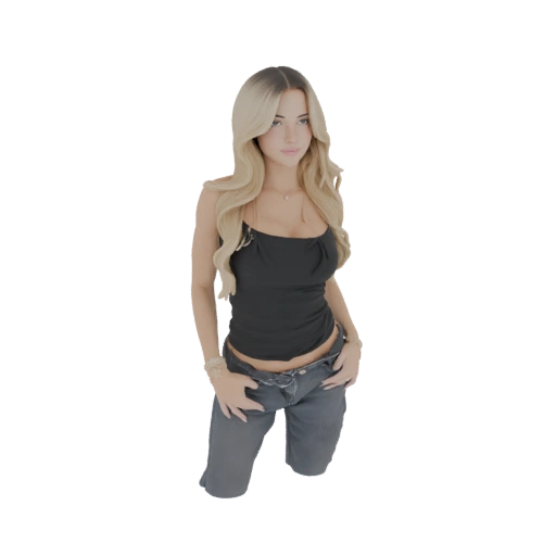 Woman in Casual Outfit 3D Model