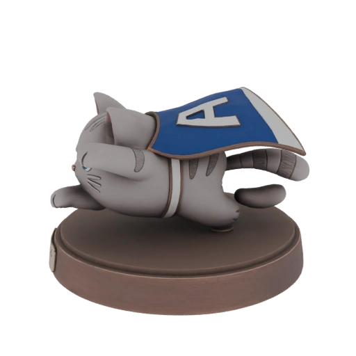 Super Cat Flying 3D Model