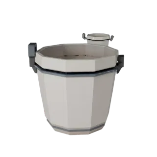 Modern Plant Pot 3D Game Asset for Realtime Engines