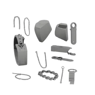 Minimal Jewelry Set 3D Render Asset for Studio Use