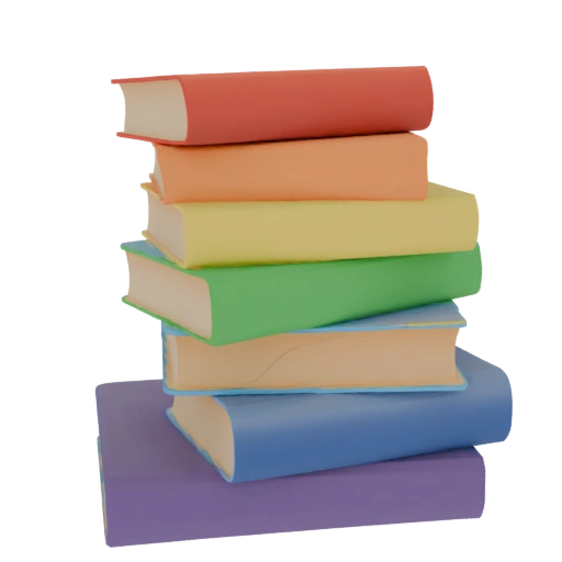 Stack of Rainbow Books