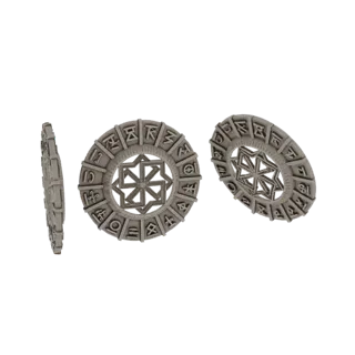 Ancient Sun Wheel Pendant with Runes