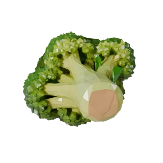 Organic Broccoli Head 3D Asset for Realtime Levels