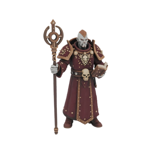 Warhammer 40k Chaos Sorcerer with Staff and Book