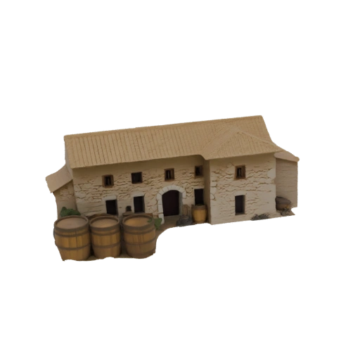 Rustic Farmhouse with Barrels