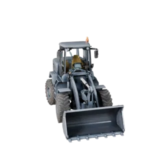 Mining Wheel Loader 3D Render Asset for Studio Use