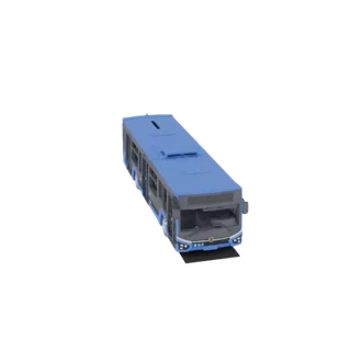 Bus Urbain Bleu Modèle 3D