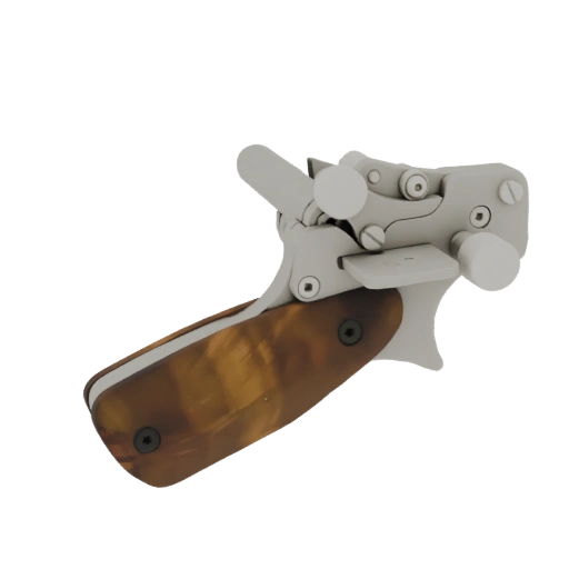 Ornate Trigger Assembly with Wood Grip