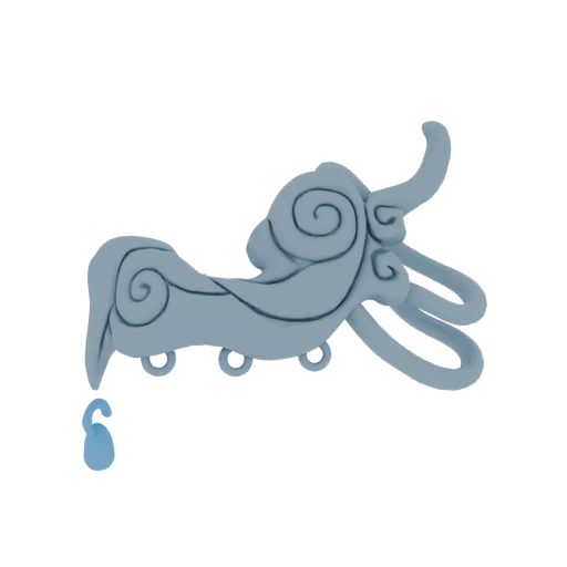 Cloud Bull Pendant