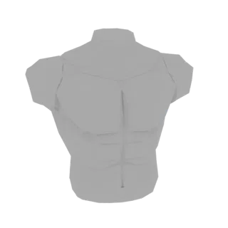 Muscular Male Torso 3D Model
