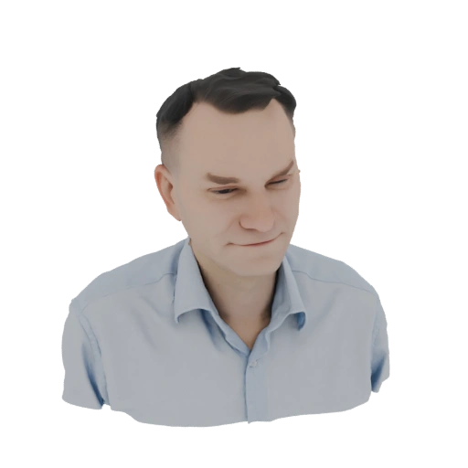 Man in Light Blue Shirt 3D Model