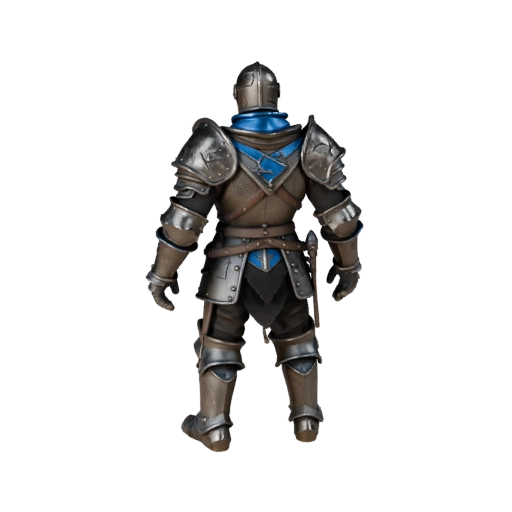 Modelo de Personagem Cavaleiro de Assalto Medieval - Articulado