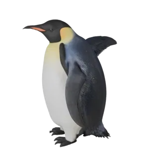 Modello 3D Pinguino Imperatore per Blender - Asset PBR con Texture