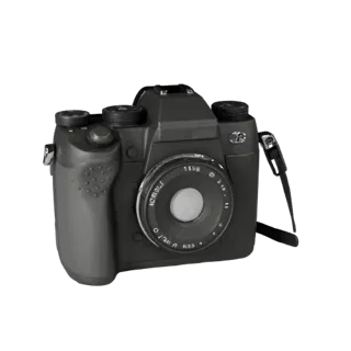 Mirrorless Instant Camera 3D Hero Asset for Studio
