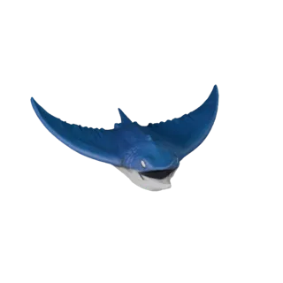 High Poly Stingray 3D Model - Detailed STL Asset for Printing