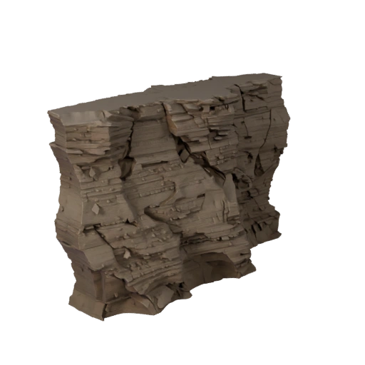 Eroded Ravine Wall Unity 3D Asset for Realtime Builds