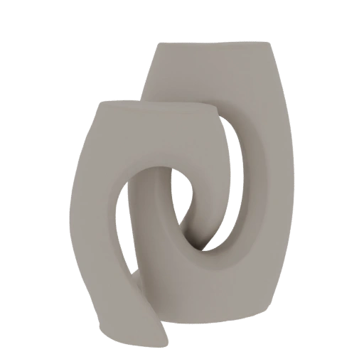 Abstract Intertwined Loop Sculpture