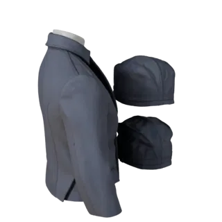 Detailed Formal Jacket 3D Asset for Studio Renders