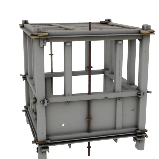 Temporärer Gerüstturm STL 3D-Asset zum Drucken