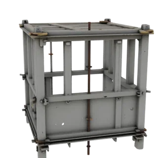 Temporary Scaffold Tower STL 3D Asset for Printing