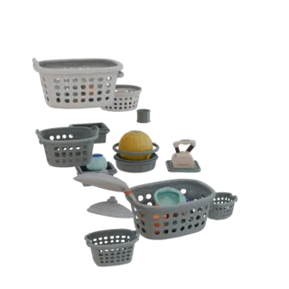 Cluttered Laundry Basket 3D Asset for FDM Printers