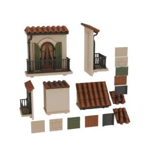 Mediterranean Balcony Building Kit