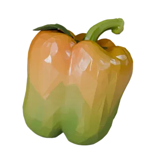 Garden Bell Pepper 3D Game Asset for Casual Levels