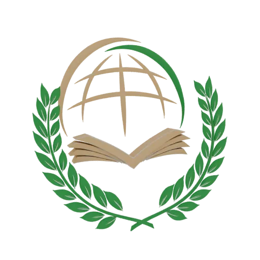 3D model of the Global Knowledge Emblem, featuring an open book, a globe, and a laurel wreath.