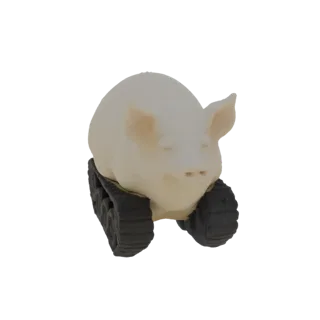 Pig on Tracks 3D Model