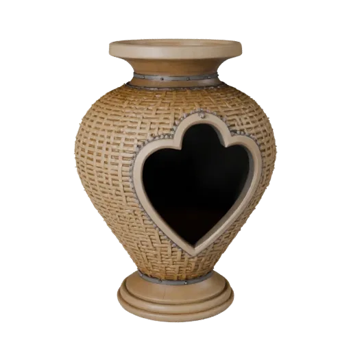 Handmade Vase modular kit 3D model, three-quarter studio render, showing decor form, surface, and scale cues.