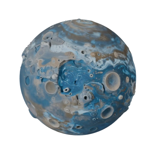 Campo di asteroidi di un gigante gassoso Asset 3D per Film di Studio