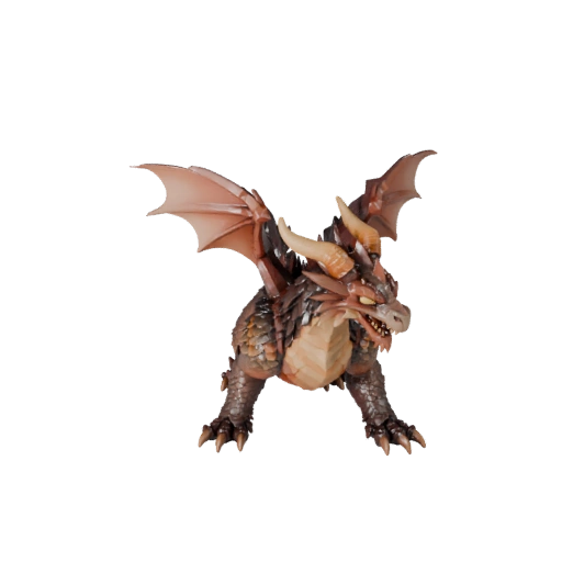 Modello 3D Drago della Tempesta Low Poly - Asset Unity con FBX