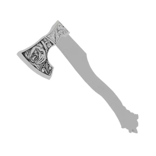 Engraved Viking Axe 3D Model