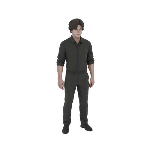 Man in Dark Suit 3D Model