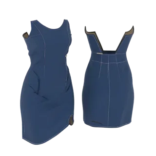 Streetwear Dress STL 3D Print Asset for Studio Use