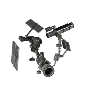 Detailed Portable Telescope 3D Studio Render Asset