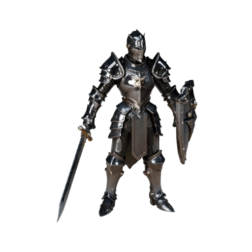 Fantasy Paladin Charaktermodell - Geriggt